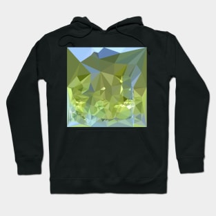 Limerick Green Abstract Low Polygon Background Hoodie